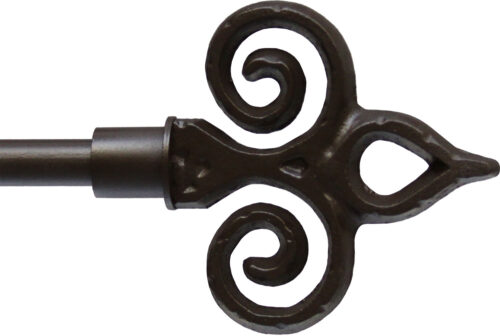 Brolio finial for half inch rods