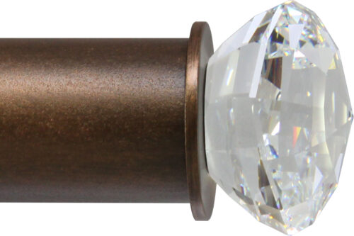 Crystal Strato-Sphere finial for large rods