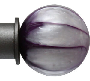 Purple Quartz Ball Onalux finial