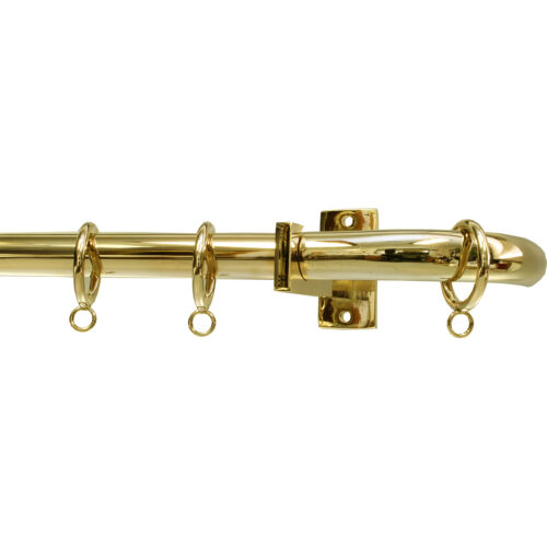 Polished Brass finish on French rod