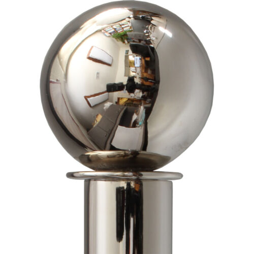 Polished Nickel finish on ball finial