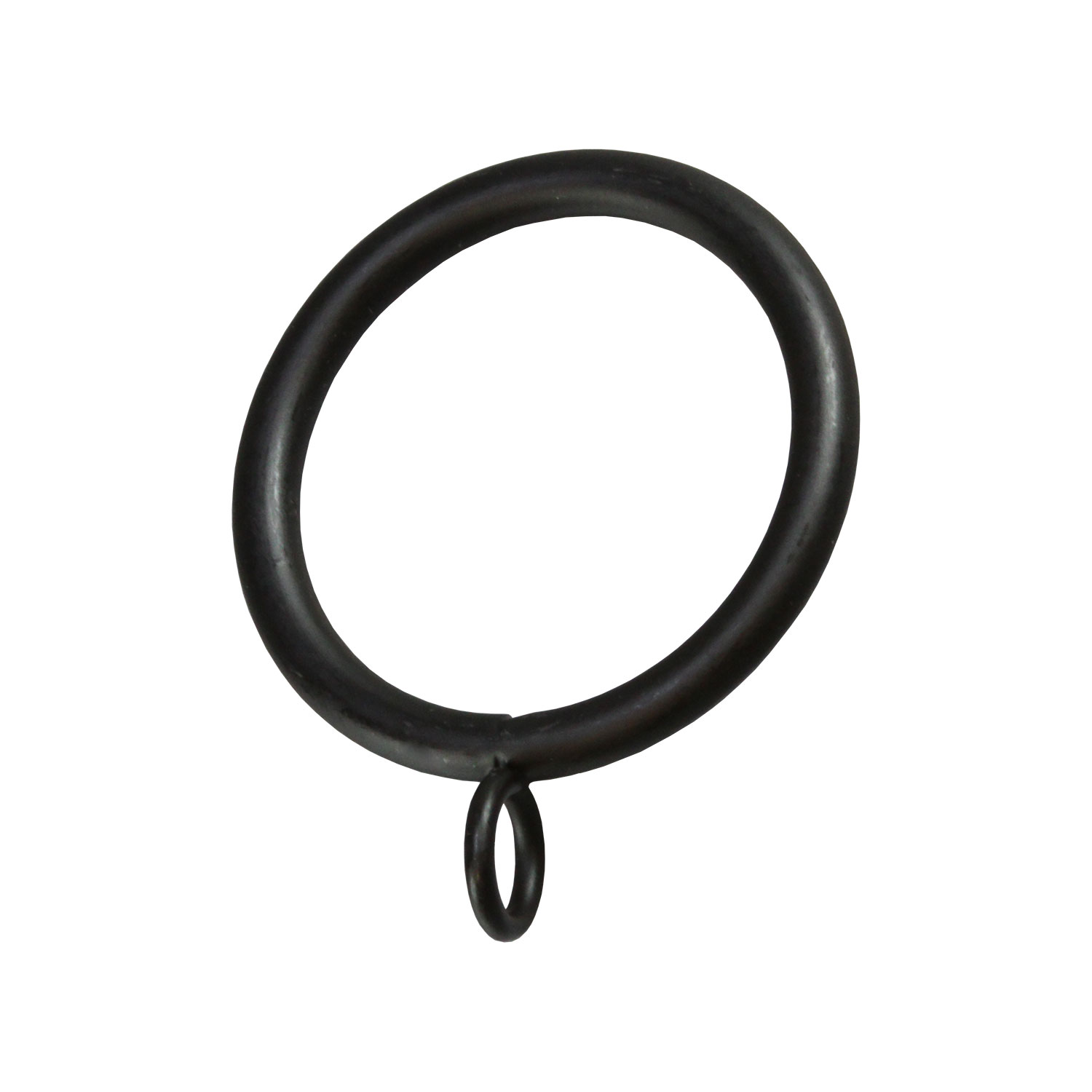 Drapery rings 1-1/2'' ID Curtain rod rings with eyelets Handmade Iron rings 
