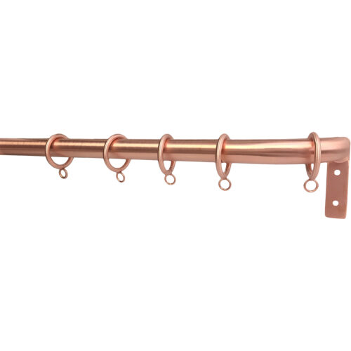 Matte Copper finish on 1" rod with French Return