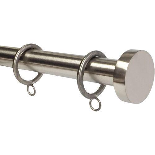 Matte Nickel finish on 1" rod with Circlet finial