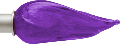 Purple Flame ArtGlass finial